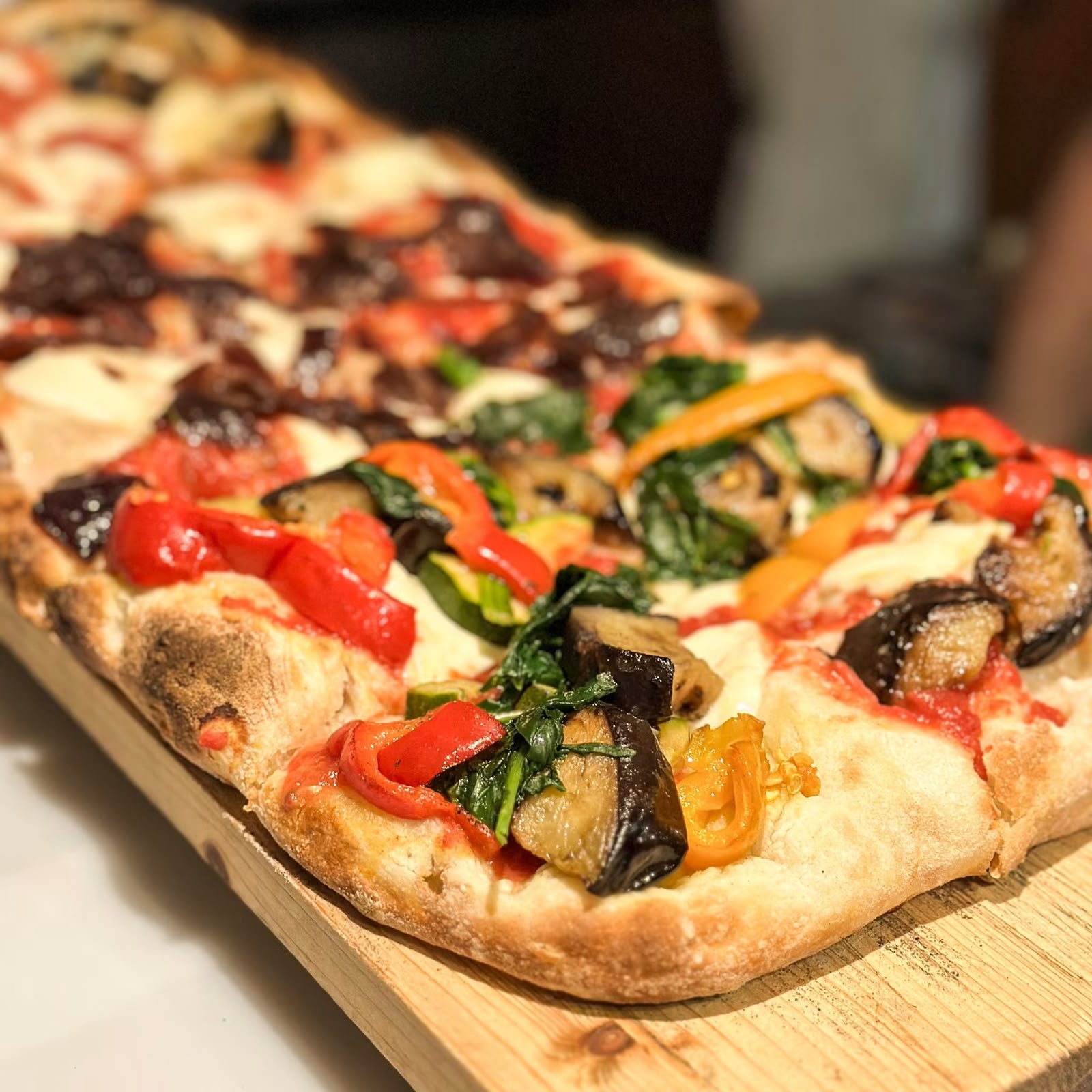 Pizza in teglia ortaggi